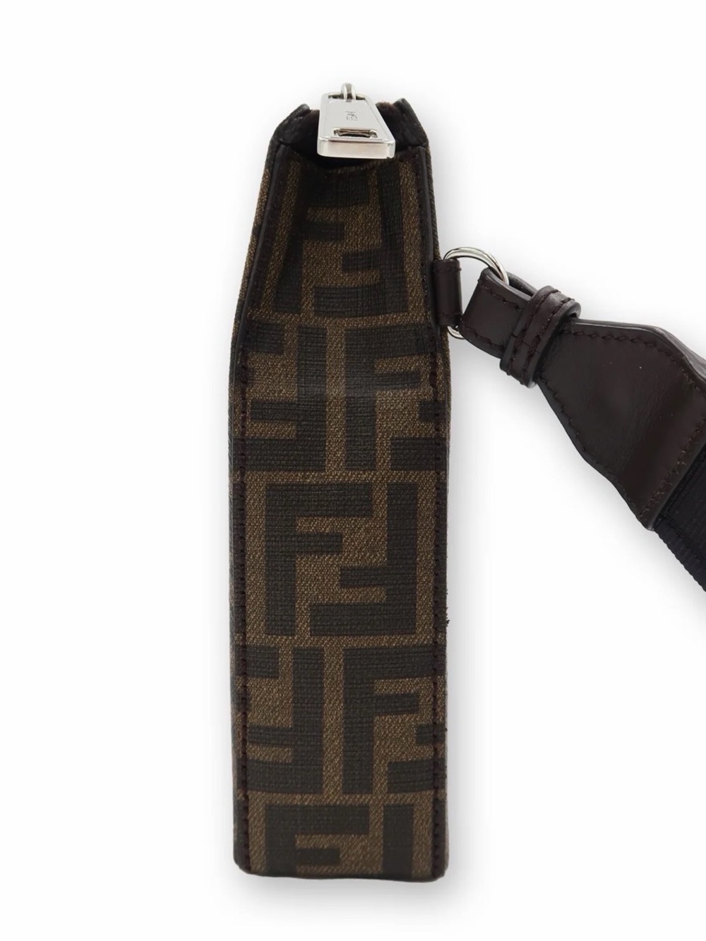 Authentic Fendi Leather Unisex Brown & Yellow Clutch - Picture 5 of 16